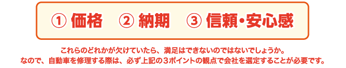 正しい自動車修理会社の選び方メイン画像